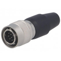 HR10A-10P-12P(73); Plug; Connector: circular; HR10; male; PIN: 12; push-pull; 2A; 26AWG; HIROSE