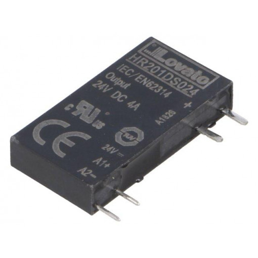HR201DS024; Relay: solid state; Ucntrl: 24VDC; 4A; 3÷28VDC; socket; Series: HR20; LOVATO ELECTRIC
