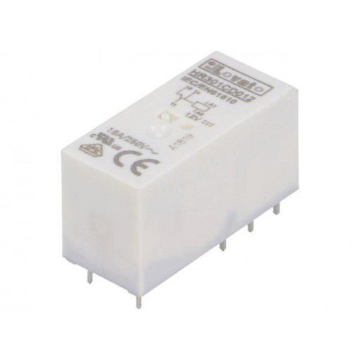 HR301CD012; Relay: electromagnetic; SPDT; Ucoil: 12VDC; 16A/250VAC; 12A/30VDC; LOVATO ELECTRIC