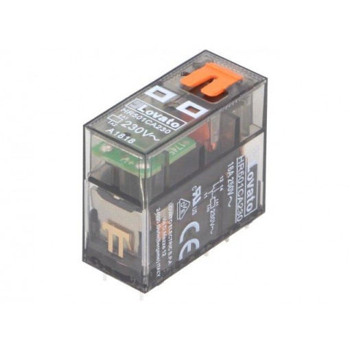 HR501CA230; Relay: electromagnetic; SPDT; Ucoil: 230VAC; 16A/250VAC; 12A/30VDC; LOVATO ELECTRIC