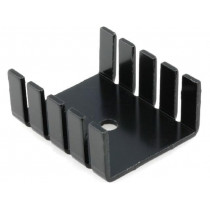 HS-002; Heatsink: moulded; TO220; black; L: 30mm; W: 25mm; H: 12.5mm; anodized; STONECOLD