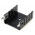 HS-003; Heatsink: moulded; U; TO220; black; W: 25.4mm; H: 12.7mm; 13K/W; STONECOLD