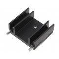 HS-130-25; Heatsink: extruded; TO220; black; L: 25mm; W: 29mm; H: 12mm; 15K/W; STONECOLD HS-130-25; Heatsink: extruded; TO220; black; L: 25mm; W: 29mm; H: 12mm; 15K/W; STONECOLD