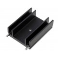 HS-130-38; Heatsink: extruded; TO220; black; L: 37.5mm; W: 29mm; H: 12mm; 13K/W; STONECOLD HS-130-38; Heatsink: extruded; TO220; black; L: 37.5mm; W: 29mm; H: 12mm; 13K/W; STONECOLD