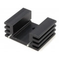 HS-132-25; Heatsink: extruded; TO220; black; L: 25.4mm; W: 32mm; H: 14mm; 13K/W; STONECOLD HS-132-25; Heatsink: extruded; TO220; black; L: 25.4mm; W: 32mm; H: 14mm; 13K/W; STONECOLD