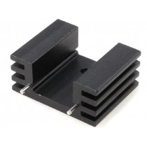 HS-132-25; Heatsink: extruded; TO220; black; L: 25.4mm; W: 32mm; H: 14mm; 13K/W; STONECOLD HS-132-25; Heatsink: extruded; TO220; black; L: 25.4mm; W: 32mm; H: 14mm; 13K/W; STONECOLD