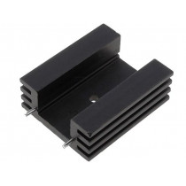 HS-132-38; Heatsink: extruded; TO220; black; L: 38.1mm; W: 32mm; H: 14mm; 11K/W; STONECOLD HS-132-38; Heatsink: extruded; TO220; black; L: 38.1mm; W: 32mm; H: 14mm; 11K/W; STONECOLD