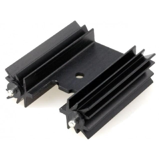 HS-135-38; Heatsink: extruded; TO220; black; L: 38.1mm; 10.8K/W; aluminium; STONECOLD