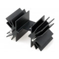 HS-142-25; Heatsink: extruded; TO220; black; L: 25.4mm; 7.1K/W; aluminium; STONECOLD HS-142-25; Heatsink: extruded; TO220; black; L: 25.4mm; 7.1K/W; aluminium; STONECOLD
