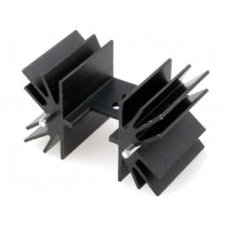 HS-142-25; Heatsink: extruded; TO220; black; L: 25.4mm; 7.1K/W; aluminium; STONECOLD HS-142-25; Heatsink: extruded; TO220; black; L: 25.4mm; 7.1K/W; aluminium; STONECOLD