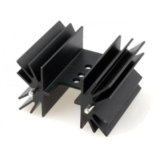 HS-142-38; Heatsink: extruded; TO220; black; L: 38.1mm; 6.2K/W; aluminium; STONECOLD