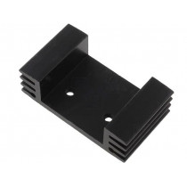 HS-143; Heatsink: extruded; U; TO220; black; L: 25mm; W: 43mm; H: 13mm; STONECOLD