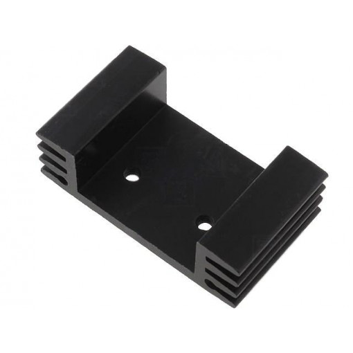 HS-143; Heatsink: extruded; U; TO220; black; L: 25mm; W: 43mm; H: 13mm; STONECOLD