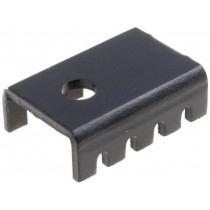 HS-S01; Heatsink: moulded; U; TO220; black; L: 19.05mm; W: 13.21mm; H: 6.35mm; STONECOLD