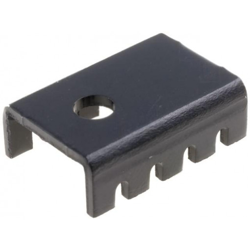 HS-S01; Heatsink: moulded; U; TO220; black; L: 19.05mm; W: 13.21mm; H: 6.35mm; STONECOLD