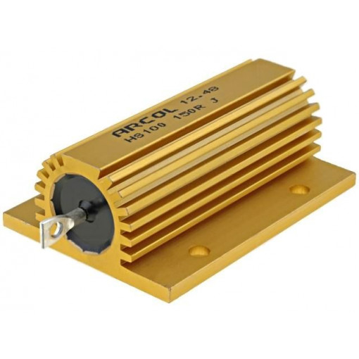HS100-150RJ; Resistor: wire-wound; with heatsink; screw; 150Ω; 100W; ±5%; ARCOL HS100-150RJ; Resistor: wire-wound; with heatsink; screw; 150Ω; 100W; ±5%; ARCOL