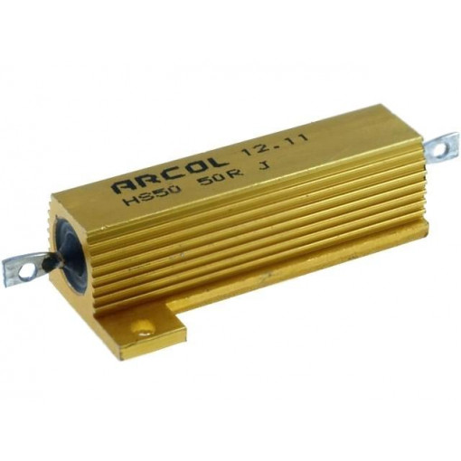 HS50-50RJ; Resistor: wire-wound; with heatsink; screw; 50Ω; 50W; ±5%; ARCOL