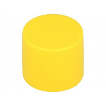 480608-01; Cap; Body: yellow; Øint: 60.8mm; H: 19.8mm; Mat: LDPE; Shape: round; SUNDPLAST