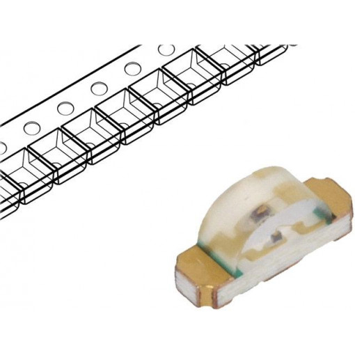 HSMA-C110; LED; SMD; 1206; amber; 28.5÷95mcd; 3.2x1.5x1mm; 130°; 1.9÷2.4V; 20mA; BROADCOM (AVAGO)