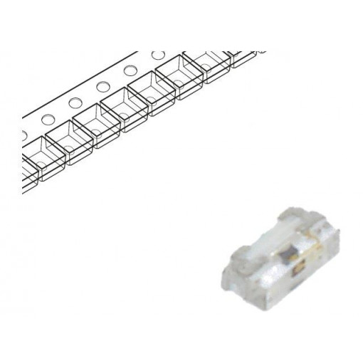HSMA-C230; LED; SMD; 0402; amber; 28.5mcd; 1x0.55x0.3mm; 140°; 1.6÷2.4V; 20mA; BROADCOM (AVAGO)