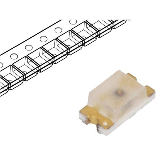 HSMC-C191; LED; SMD; 0603; red; 28.5÷90mcd; 1.6x0.8x0.6mm; 170°; 1.9÷2.4V; 20mA; BROADCOM (AVAGO)