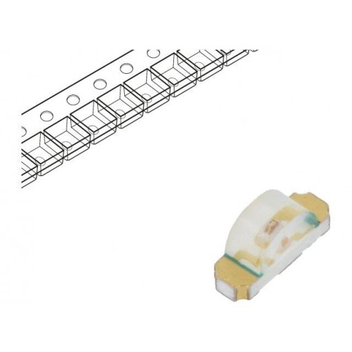 HSMD-C110; LED; SMD; 1204; orange; 2.8÷8mcd; 3.2x1x1.5mm; 130°; 2.2÷2.6V; 20mA; BROADCOM (AVAGO)