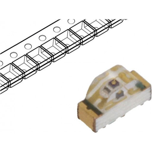 HSME-C120; LED; SMD; 0603; green; 18÷52mcd; 1.6x1x0.6mm; 155°; 2.1÷2.6V; 20mA; BROADCOM (AVAGO)