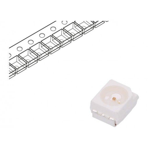 HSMG-A100-L02J1; LED; SMD; 3528,PLCC2; green; 11.2mcd; 3.5x2.8x1.9mm; 120°; 2.2÷2.6V; BROADCOM (AVAGO)