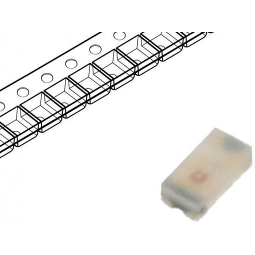 HSMG-C197; LED; SMD; 0603; green; 4.5÷15mcd; 1.6x0.7x0.4mm; 130°; 2.2÷2.6V; BROADCOM (AVAGO)