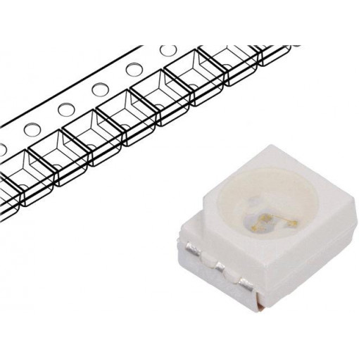 HSMN-A100-P00J1; LED; SMD; 3528,PLCC2; blue; 45÷70mcd; 3.5x2.8x1.9mm; 120°; 20mA; BROADCOM (AVAGO)