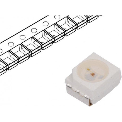 HSMY-A100-J00J1; LED; SMD; 3528,PLCC2; yellow; 4.5÷12mcd; 3.5x2.8x1.9mm; 120°; 20mA; BROADCOM (AVAGO)