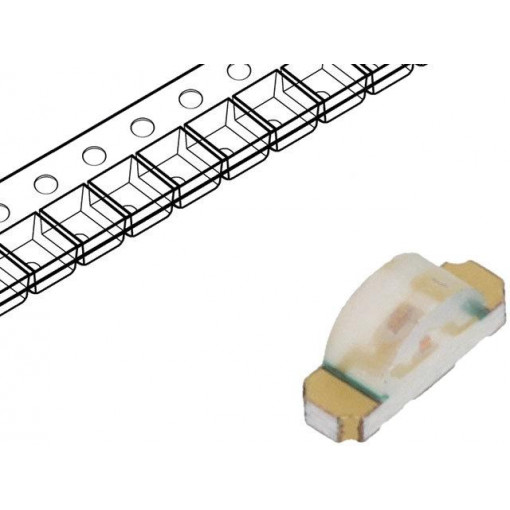 HSMY-C110; LED; SMD; 1204; yellow; 2.8÷8mcd; 3.2x1.5x1mm; 130°; 2.1÷2.6V; 20mA; BROADCOM (AVAGO)