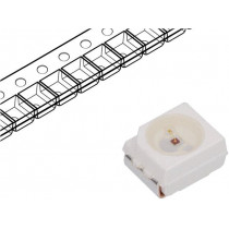 HSMZ-A100-T00J1; LED; SMD; 3528,PLCC2; red; 285÷350mcd; 3.5x2.8x1.9mm; 120°; 20mA; BROADCOM (AVAGO)