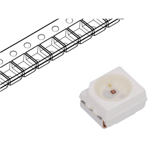 HSMZ-A100-T00J1; LED; SMD; 3528,PLCC2; red; 285÷350mcd; 3.5x2.8x1.9mm; 120°; 20mA; BROADCOM (AVAGO)