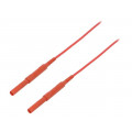 HSPL 8568/AWG16/150/RT; Test lead; 6kVDC; 6kVAC; 16A; 4mm banana plug-4mm banana plug; SCHÜTZINGER HSPL 8568/AWG16/150/RT; Test lead; 6kVDC; 6kVAC; 16A; 4mm banana plug-4mm banana plug; SCHÜTZINGER
