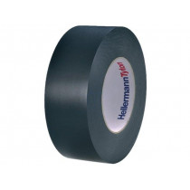 710-00613; Tape: electrical insulating; W: 50mm; L: 33m; Thk: 0.18mm; black; HELLERMANNTYTON