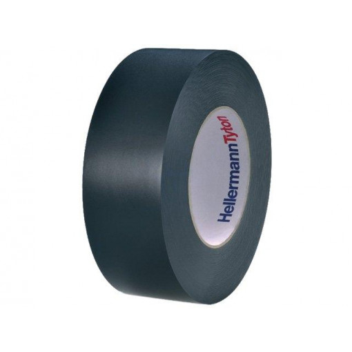 710-00613; Tape: electrical insulating; W: 50mm; L: 33m; Thk: 0.18mm; black; HELLERMANNTYTON