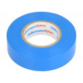 710-00151; Tape: electrical insulating; W: 19mm; L: 20m; Thk: 150um; blue; 200%; HELLERMANNTYTON