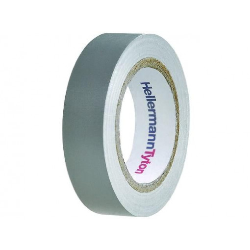 710-00108; Tape: electrical insulating; W: 15mm; L: 10m; Thk: 0.15mm; grey; 220%; HELLERMANNTYTON
