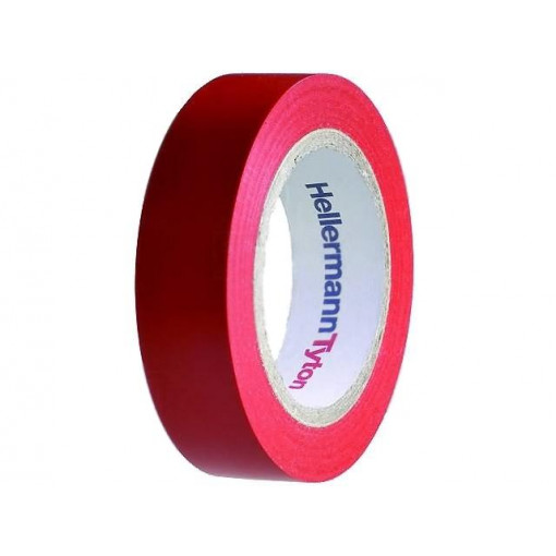 710-00101; Tape: electrical insulating; W: 15mm; L: 10m; Thk: 0.15mm; red; 220%; HELLERMANNTYTON