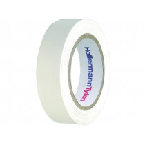 710-00105; Tape: electrical insulating; W: 15mm; L: 10m; Thk: 0.15mm; white; HELLERMANNTYTON