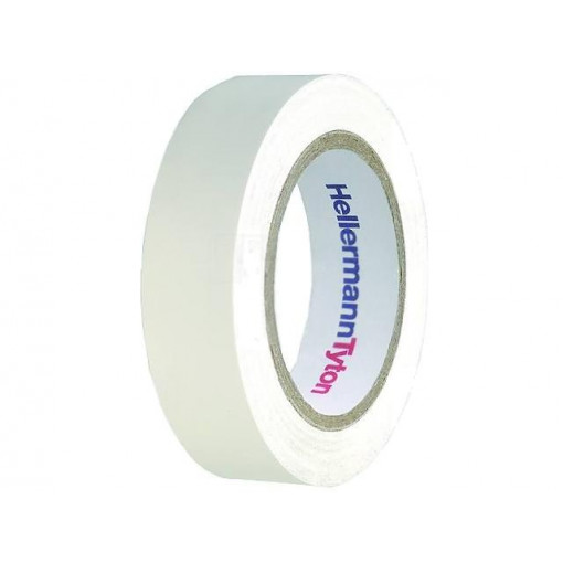 710-00105; Tape: electrical insulating; W: 15mm; L: 10m; Thk: 0.15mm; white; HELLERMANNTYTON