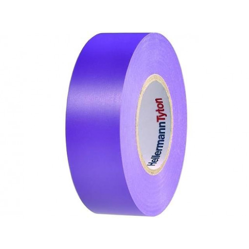 710-00131; Tape: electrical insulating; W: 19mm; L: 25m; Thk: 0.15mm; violet; HELLERMANNTYTON