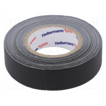 712-00204; Tape: masking; W: 19mm; L: 10m; black; 64N/cm; -30÷80°C; 10%; HELLERMANNTYTON 712-00204; Tape: masking; W: 19mm; L: 10m; black; 64N/cm; -30÷80°C; 10%; HELLERMANNTYTON