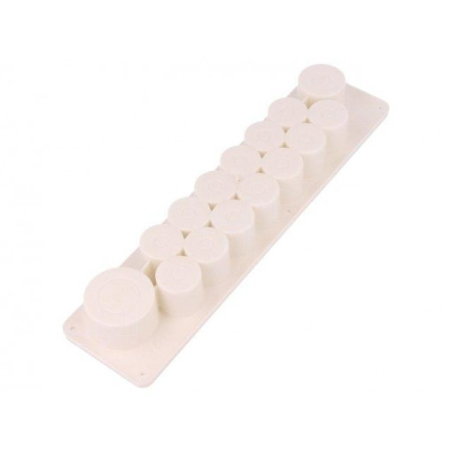 HTP-15-TPE; Multigate grommet; TPE (thermoplastic elastomer); white; IP30; HT HI TECH POLYMERS OY