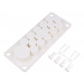 HTPC-16-TPE; Multigate grommet; TPE (thermoplastic elastomer); white; IP30; HT HI TECH POLYMERS OY