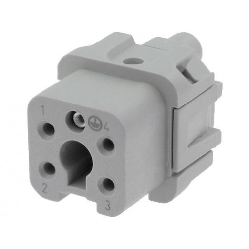 1-1103403-1; Connector: HDC; female; HTS HA; PIN: 5; 4+PE; size 1; 10A; 250V; TE Connectivity 1-1103403-1; Connector: HDC; female; HTS HA; PIN: 5; 4+PE; size 1; 10A; 250V; TE Connectivity