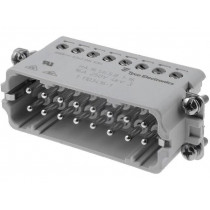 1-1103416-1; Connector: HTS; male; HTS HA; PIN: 16; size 5; 16A; 250V; 0.5÷2.5mm2; TE Connectivity 1-1103416-1; Connector: HTS; male; HTS HA; PIN: 16; size 5; 16A; 250V; 0.5÷2.5mm2; TE Connectivity