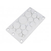 HTX-23-TPE; Multigate grommet; TPE (thermoplastic elastomer); light grey; HT HI TECH POLYMERS OY