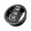 93893; Hub USB; USB 1.1,USB 2.0; black; Number of ports: 3; 480Mbps; 60mm; Goobay 93893; Hub USB; USB 1.1,USB 2.0; black; Number of ports: 3; 480Mbps; 60mm; Goobay